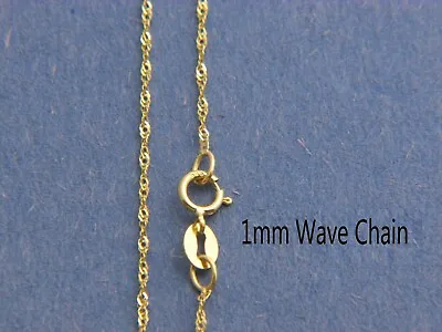 Solid 14k Gold Chain Necklace Box Chain Rope Chain Curb Chain 14kt Gold • $78.66