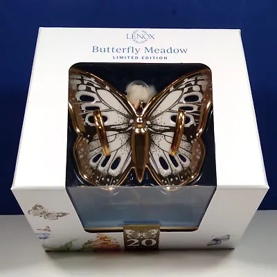 Lenox Butterfly Meadow Gold Butterfly Ornament 20th Anniversary 891990 • $39.95