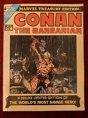 Conan The Barbarian Marvel Treasury Edition #4 1975 Pence Version • £9.99