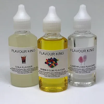 60ml  Concentrated Food Flavouring 200 Flavours To Choose BUY 3 GET 1 FREE • £6.99