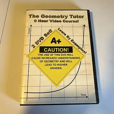 The Geometry Tutor - 9 Hour Course - 2 DVD Set - Learn By Examples • $7.50