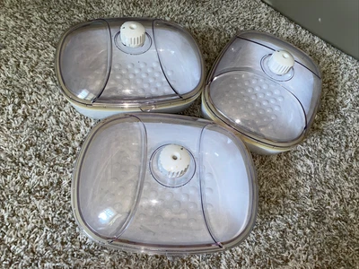 $25 • Buy Lot Of 3 Marinaters Vacuum Canisters Foodsaver