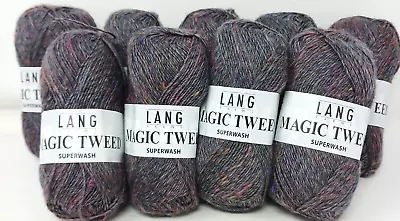 9 Lang Yarn Magic Tweed 62% Wool 18%Nylon 10% Viscose 10%Acrylic 200m 50g  #BS-4 • $90.91