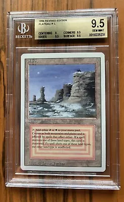 Plateau Revised MtG BGS 9.5 1994 (SUBS 9 9.5 9.5 9.5) • $749.99