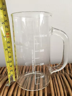 400ml Labmug By  Kontes Glass Coffee MUG Chemistry Pyrex Style Laboratory Glass • $22.99