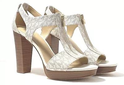 Michael Kors Women's Berkley T-Strap Platform Dress Sandals(PV21K) Size: US 8.5 • $74.99