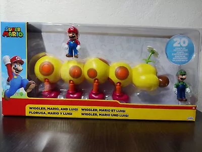 Jakks Pacific Super Mario Wiggler Luigi Set World Of Nintendo BRAND NEW IN BOX  • $26.99