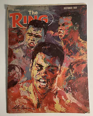 $12.88 • Buy The RING BOXING MAGAZINE December 1966 LEROY NEIMAN COVER ART CASSIUS CLAY