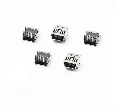 5Pcs NEW Mini USB Type B 5-Pin Female Socket Right Angle DIP Jack Connector  • $0.99