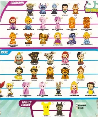OOSHIES Common  Rare & Limited Edition Disney Princesses Series 3 • $7