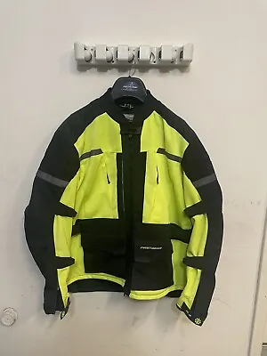 Motorcycle Men’s Jacket  3XL  Black HI VIZ  XXXL Firstgear Adventure Air Vented • $99