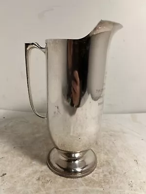 Vintage Silver Ornamental Pitcher / Vase Trophy Made In Italy 1966 • $40