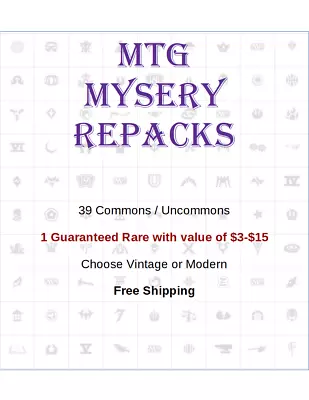 MTG MAGIC THE GATHERING - 40 CARD MYSTERY REPACK - 1 Guaranteed High Value Rare • $9.99