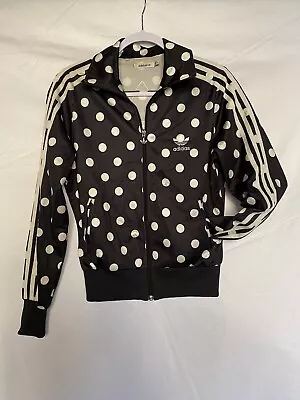 Adidas Original Women Track Jacket Black Polka Size EU 38 • $80