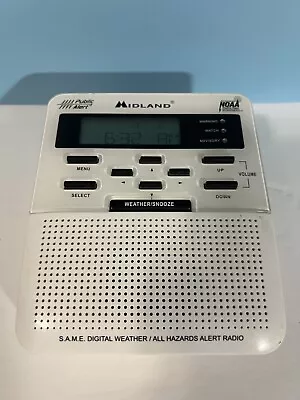 Midland Weather Radio NOAA Public Alert & Storm Warning WR-100 Tested No Cord • $1