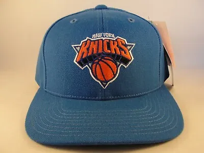 New York Knicks NBA Vintage Snapback Hat Cap American Needle Blue • $40
