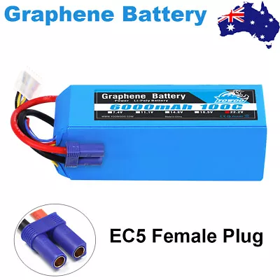 $133.47 • Buy Yowoo 6000mAh 100C EC5 6S 22.2V Graphene LiPo Battery For Car Truck Drone FPV AU