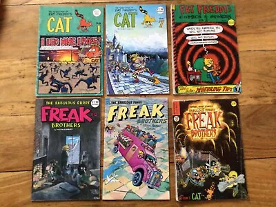 Fat Freddys Cat And Fabulous Furry Freak Brothers Comics • £30