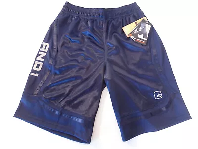 New And1 Mens Basketball Gym Workout Shorts Draw String S L XL 2XL 3XL Navy Blue • $24.95