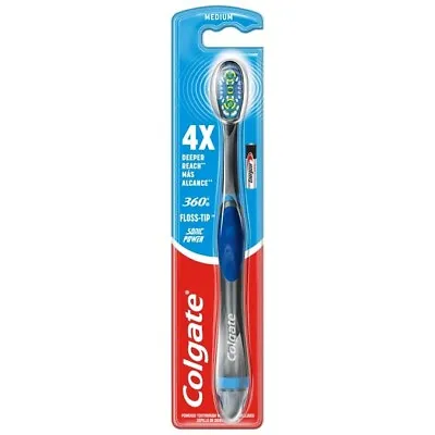 Colgate 360 Floss Tip  Sonic Power Battery Toothbrushes Deep Cleaning New • £8.29