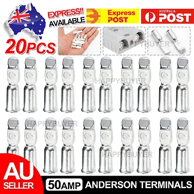 $9.35 • Buy 20X Anderson Plug Contacts Pins Lugs Terminals For 50 Amp Connectors 6AWG OZ