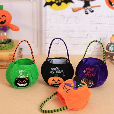 £4.20 • Buy Halloween Trick Or Treat Bags Non-Woven Candy Bag - Pumpkin