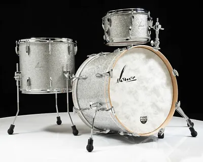 Sonor Vintage Series 3pc Shell Pack 13/16/22 (No Mount)- Vintage Silver Glitter • $3739