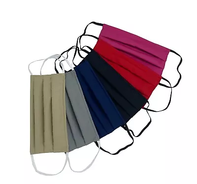 Handmade Cotton Face Mask With Filter Pocket Nose Wire Fabric Mask Reusable USA • $2.99
