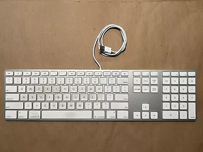 Apple A1243 Aluminium USB Wired Keyboard With Numeric Keypad • $14.99