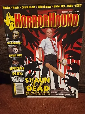 HorrorHound #2 SHAUN OF THE DEAD RE-ANIMATOR LEPRECHAUN Rare! Horror Magazine • $75