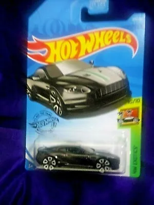 Hot Wheels Aston Martin Dbs Black Sports Car Hw Exotics #10/10 Diecast Mattel • $5.59