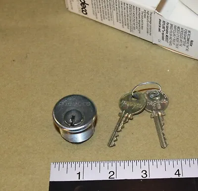 Medeco Mortise Door Cylinder Lock With 2 Working Keys - Tested Good • $42.50