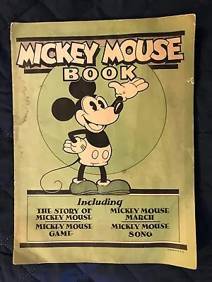 Mickey Mouse Book BIBO & LANG 1930 Disney Second Edition RARE • $999