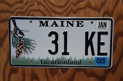 2003 Maine Bird License Plate # 31  KE • $19.99