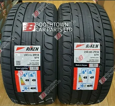 245 40 18 2 X SUMMER TYRE Riken By Michelin High Performance 245/40 ZR18 • $242.44