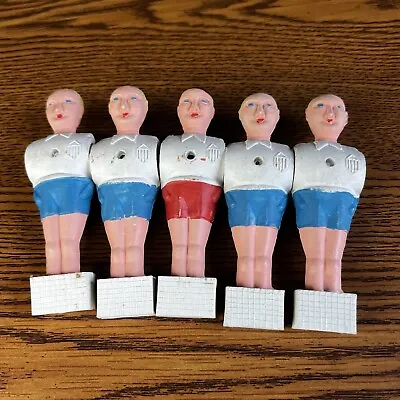 5 ORIGINAL VINTAGE TOURNAMENT SOCCER FOOSBALL GAME PLAYERs RED AND BLUE • $40