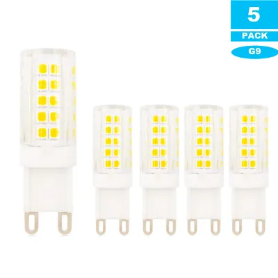 5pcs G9 LED Bulb 110V 120V 6W 64-2835 SMD White Ceramic Light For Chandelier H • $14.24