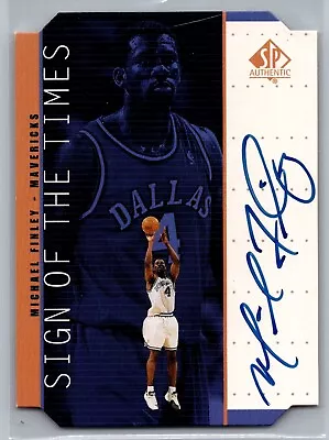 1999 Upper Deck SP Authentics #M1 Sign Of The Times Michael Finley AU - NM-MT • $20