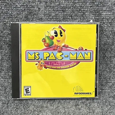 Ms. Pac-Man: Quest For The Golden Maze PC 2001 CD-ROM Game. • $8.95