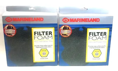 Lot 2 Marineland Aquarium Filter Foam Fits C-360 Canister Filter 2pk Rite-Size T • $15.83