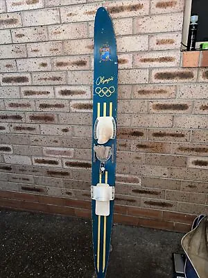 Vintage Fred Williams Wooden Water Ski. Surfers Paradise Gardens Olympic Ski 175 • $45