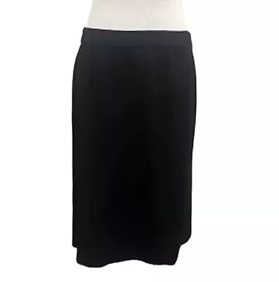 Misook Collection Women’s Black Wool Rayon Skirt Size XL • $46