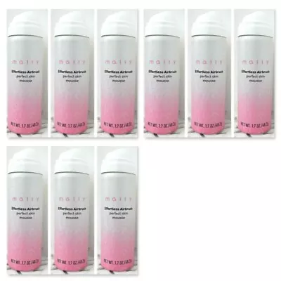 9 Mally Effortless Airbrush Perfect Skin Mousse LIGHT 1.7 Oz Each NO BOX • $16.19