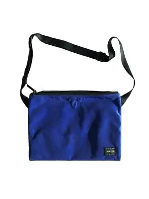 $90 • Buy Yoshida Porter Japan Sacoche Nylon Shoulder Bag Messenger Blue