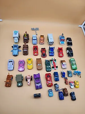 Disney Pixar Cars Mini Racers Lot Of 40 Die Cast Ms Fritter Mater Lightning. • $85.50