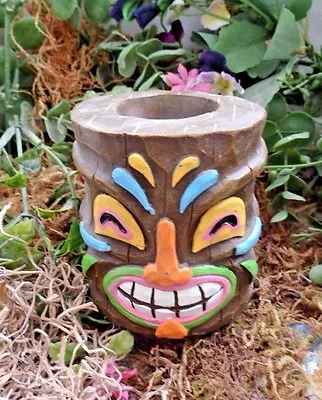 Latex Tiki Candle Holder Mold Concrete Plaster Mould 3.5  H X 3  W • $49.95