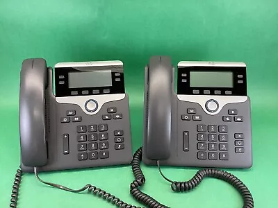 Lot Of 2 Cisco CP 7841 CP-7841-K9 VoIP Phone With Handsets  • $49