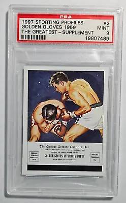 1997 Sporting Profiles The Greatest Muhammad Ali #2 Golden Gloves '59 PSA 9 • $59