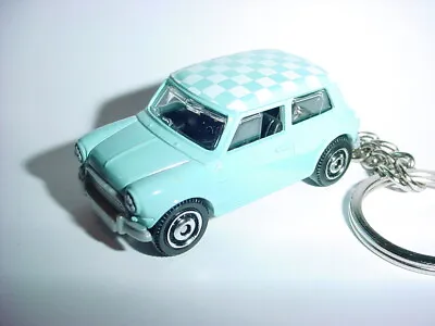 3D BLUE MINI COOPER CUSTOM KEYCHAIN KEY Keyring Race Ready BLING Sport Matchbox  • $15.15