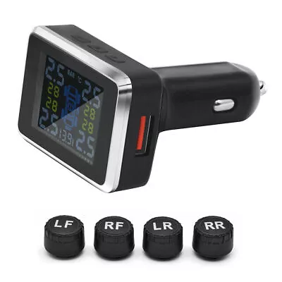 New TPMS Wireless Car Tire Tyre Pressure Monitor Monitoring System + 4 Sensors • $35.99